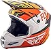 Produktbild Fly Racing Elite Guild Motocross Helm, orange-weiß-schwarz, Größe: S, MX Downhill BMX