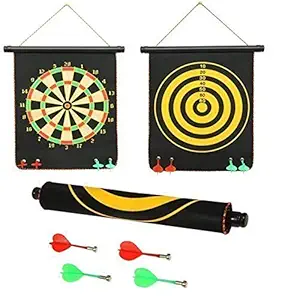 2FONZ Magnet Dart Board Game for Kids ,Double Sided Magnet Dart Board with Darts, Size- 12 Inches
