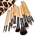 TimeSong Professional Cosmetic Makeup Palette Set Kit (Include: Eyeshadow & Blusher & Face Powder & Lip Gloss) + Makeup Brushes Set (12pcs Wood Brushes)