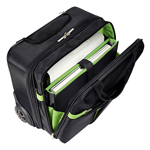 Leitz Business Softcase Handgepäck-Trolley (Smart Traveller, 19 Fächer, 44 x 37,5 x 23 cm, Polyester/Metall/Leder, Complete), Schwarz, 60590095 - 11