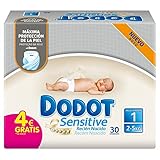 Dodot Sensitive - Nappies Talla 1 - 30 pañales