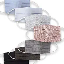 Mediweave Reusable 100% Cotton Cloth Face Mask with Non-Woven Filter Mix Color (Pack of 7, Color and Print may vary)