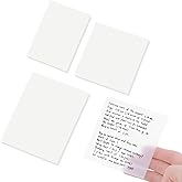 Transparent Sticky Note Pad, 100 Sheets Self-Sticky Note Pads, 3x3 Inch Self Adhesive for Studying, Making Diagrams and Writi