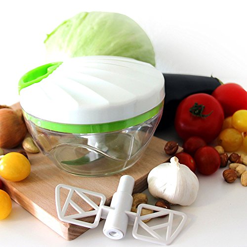 Maxitwist Obst- und Gemüseschneiderset mit 3 Klingen- und Schneebeseneinsatz