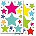 Wandkings wall stickers "Colourful Stars" Sticker Set - 42 stickers on 2 A4 sheets
