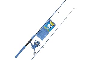 Flashi Kids Angel Combo | Spinnrute | Kinder Angel Set | Blinkrolle, Rute & Tacklebox mit Ködern | Blau & Pink | Das perfekte Spinnset für kleine Angler – Fishdream Flashi Kids