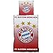 Produktbild FC Bayern München Bettwäsche Logo Rot - Weiß 135x200 cm inkl. Kissenbezug 80x80 cm