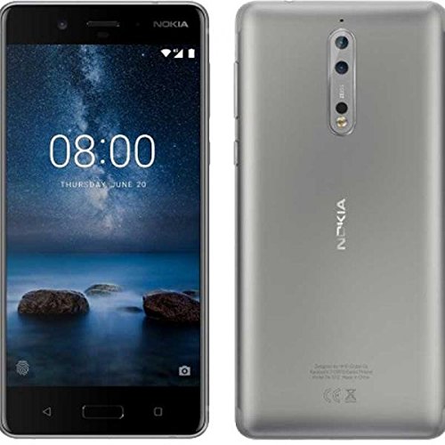 Preisvergleich Produktbild Nokia 8 - Steel (Dual Sim), 11NB1S01A01