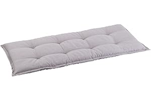Homeoutfit24 Sylt - Imbottitura per Panche da Giardino, Made in Europe, Massimo Comfort di Seduta, per Mobili da Giardino, Schiuma e Poliestere, OEKO-TEX® Standard 100, Grigio