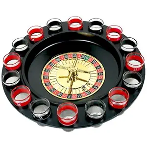 Smartcraft Drinking Roulette, Drinking Game Set (2 Balls and 16 Glasses) Casino Style Drinking Game