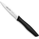 Arcos NITRUM 100mm Stainless Steel Serrated Peeling Knife | Ideal for peeling fruits and vegetables with ergonomic polypropyl