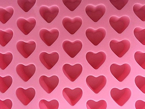 CAOLATOR Silikon-Kuchenform 55 Mini-Liebes-Schokoladenform DIY Backendekorative Schimmel Muffinform Kuchen Gelee Dessert Backform