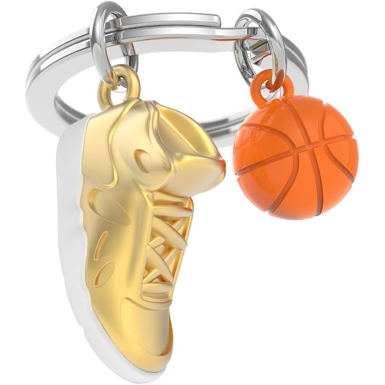 Porte-clés 3D Basket-ball - Modèle Sneakers Multicolores, Neuf
