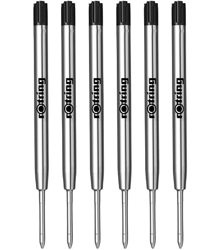 Parker Gelmine 4er Pack – Schwarze Tintenroller, Strichstärke M