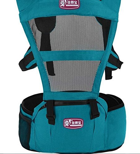 Kany Baby Sling Belt Carriers Hipseat/ 4 in 1 Baby Carrier Backpack for 3-36 months/Kid's Waist Stool Backpacks Blue