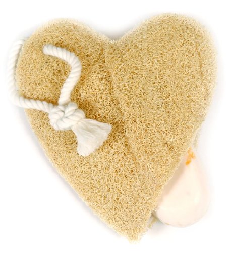 Loofah Savannah Heart Soap Pockets