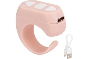 CUIFATI Remote, Tiktok Scrolling Ring, Bluetooth Page Turner pour Kindle APP, APP Compatible avec iOS et Android (Rose)