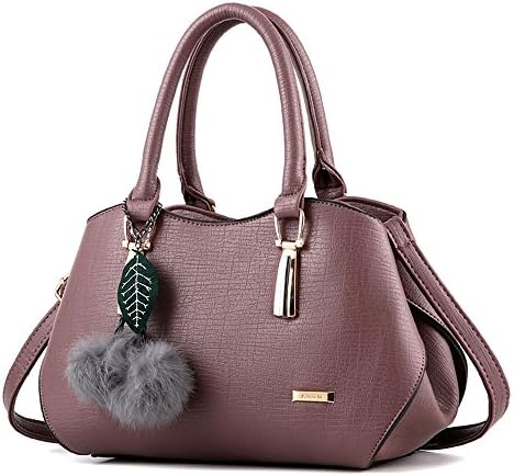 Dark Purple Women Handbags PU Leather Shoulder Bag Cross Body Bags Top-handle Bags Totes