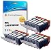 Produktbild 15 Tintenpatronen kompatibel zu PGI-520 CLI-521 für Canon Pixma MP540 MP540x MP550 MP560 MP620 MP620b MP630 MP640 MP980 MP990 MX860 MX870 iP3600 iP3680 iP4600 iP4680 iP4700 - Schwarz/Foto Schwarz/Cyan