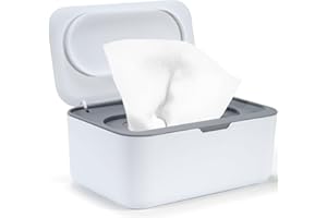 CHEERHOM Pudełko na wilgotne chusteczki z pokrywką, pudełko na wilgotny papier toaletowy, pudełko na wilgotny papier toaletowy, pudełko na mokry papier toaletowy, pudełko na wilgotny papier do użytku na