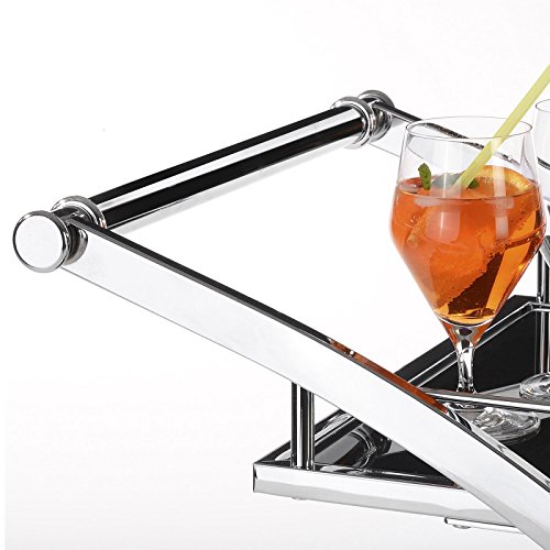 Servierwagen-Beistellwagen-Servicewagen-Teewagen-EVO-in-schwarz-chrom-2-Sicherheitsglasbden