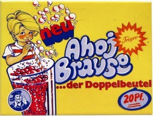 Fridge Magnet 6 x 8 CM "Ahoj Brause" Ahoi Retro Nostalgia Tin Sign EMAG243