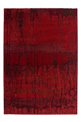 Teppich Wohnzimmer Carpet modernes Design Abstrakt RUG Jupiter 378 Rot 160x230cm | Teppiche günstig online kaufen