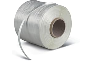 ‎WERTPACK Umreifungsband Polyester Weiß 13 mm Bandbreite 400 kg Reißkraft 500 Laufmeter, 1 Rolle(n)
