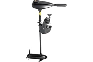 MINRS Motore elettrico fuoribordo 800 W 80 lbs 12 Volt 5 avanti + 3 indietro, regolabile in altezza per una lunghezza di non più di 4 m, una larghezza di non più di 5 m barche