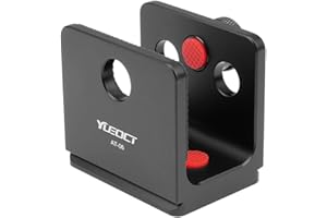 YUEOCT Tripod Mount Adapter with 1/4" Screw Holes for Leica 1200 1600 2000 2400 2700 2800 3500 Rangemaster CRF Laser Rangefinder Built-in Arca Swiss Quick Release Plate