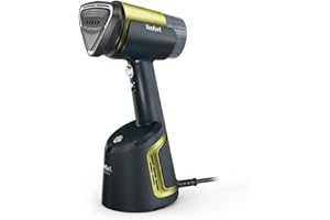 ‎TEFAL Tefal DT9810F0 Aero Steam parownica do ubrań, ceramiczna stopa, moc pary 20 g/min, zdejmowany zbiornik na wodę 100 ml, 3 tryby, 1400 W