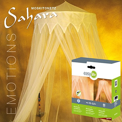 Decorative Bed Canopy - Mosquito net - 2.5 x 12 m - Yellow