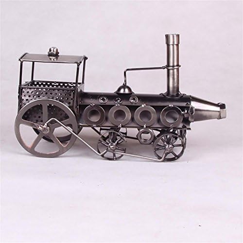 Simulation Antique Train Model Props American Net Coffee Bar Ornaments Industrial Wind Restaurant Metal And Front Accessories 27cm * 10cm * 17cm , 621 Iron Gray