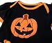 iiniim 4pcs Infant Baby Girls Headband Romper Dress Leg Warmers Shoes Outfits (9-12 Months, Orange Pumpkin)