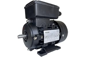 GENÉRICO Elektromotor, einphasig, 1.500 U/min, 230 V, 0,37 kW, 0,5 PS, B3 Füße, Größe 71, Durchmesser der Achse: 14 mm, mittlerer Start