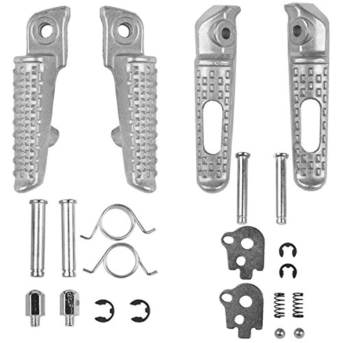 Tengchang Silver Motorcycles Footrests Foot Pegs For Honda CBR1000RR 2004 05 06 07 08 09 10 11 12 2013 2014 CBR600RR 2003 2004 2005 2006