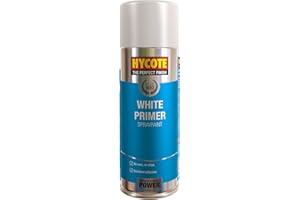 Hycote Fast Drying Aerosol Car Spray Paint, White Primer, 400 ml