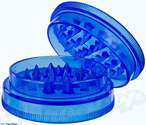 Near Dark (TM) 40mm Kunststoff Grinder 2-teilig mit shark teeth Mahlwerk (1 Stück, Random Color)