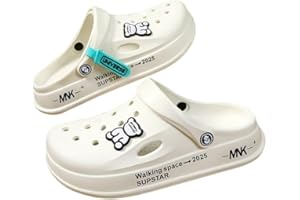 Heflashor Unisex Clogs Gartenclogs Damen Herren Weich Eva Gartenschuhe Hausschuhe Atmungsaktiv Badeschuhe rutschfest Strand Sandalen Gummischuhe