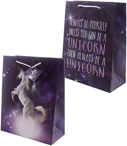 Bags of Room - Cosmic Unicorn Design Gift Bag 26 x 12 x 33cm - Always be a Unicorn