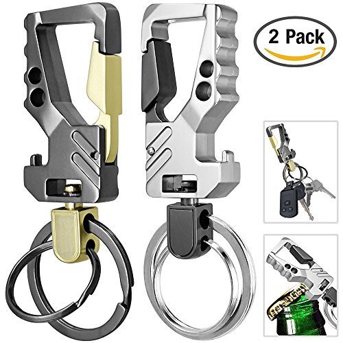 KEKU 2 pacchetto Apribottiglie chiave portachiavi portachiavi portachiavi per uomini e donne