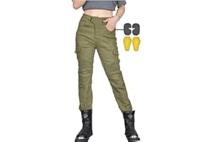 CBBI-WCCB Femme Moto Jeans Motocycles Pantalon Motard Pantalon