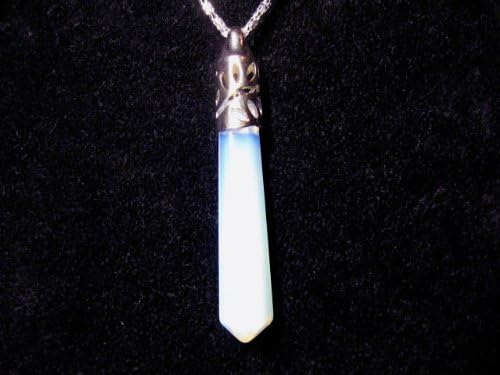 RAL035F Pendulum Healing + Pouch 65mm Wand: Opalite
