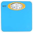 Geepas Mechanical Health Scale with Analog Display - Green, GBS4162 | Analogue Manual Mechanical Weighting Machine for Body Weight Machine | Bathroom Scale, Large Rotating dial for Accuracy