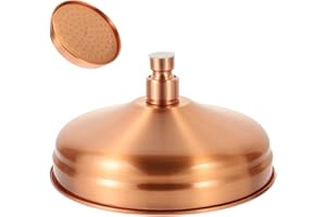 ANGOILY Pommeau de Cuivre, Tête de De Plafond Rond Précipitations, Tête De Pulvérisateur Buse pour Salle De Bains Arrosage Rouge