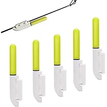 Luci Da Pesca Notturna NOLACE - 6 Pezzi Con Batterie, LED Impermeabili Per Canna Da Pesca, Rosse/Verdi