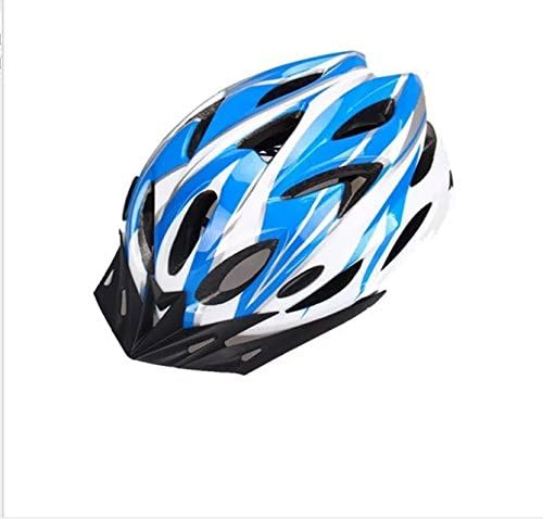 Safeinu Road Bike Racing Bicycle Cycling Helmet Visor Adjustable Carbon-blue+white