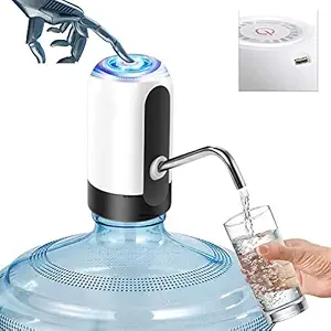 TURBOFLEX with Upgraded Chip Fast Charge Technology Heavy Duty Automatic USB Charging Wireless Water Can Dispenser Pump for Universal Bottle Upto 20L Can Bottom Loading Water Dispenser