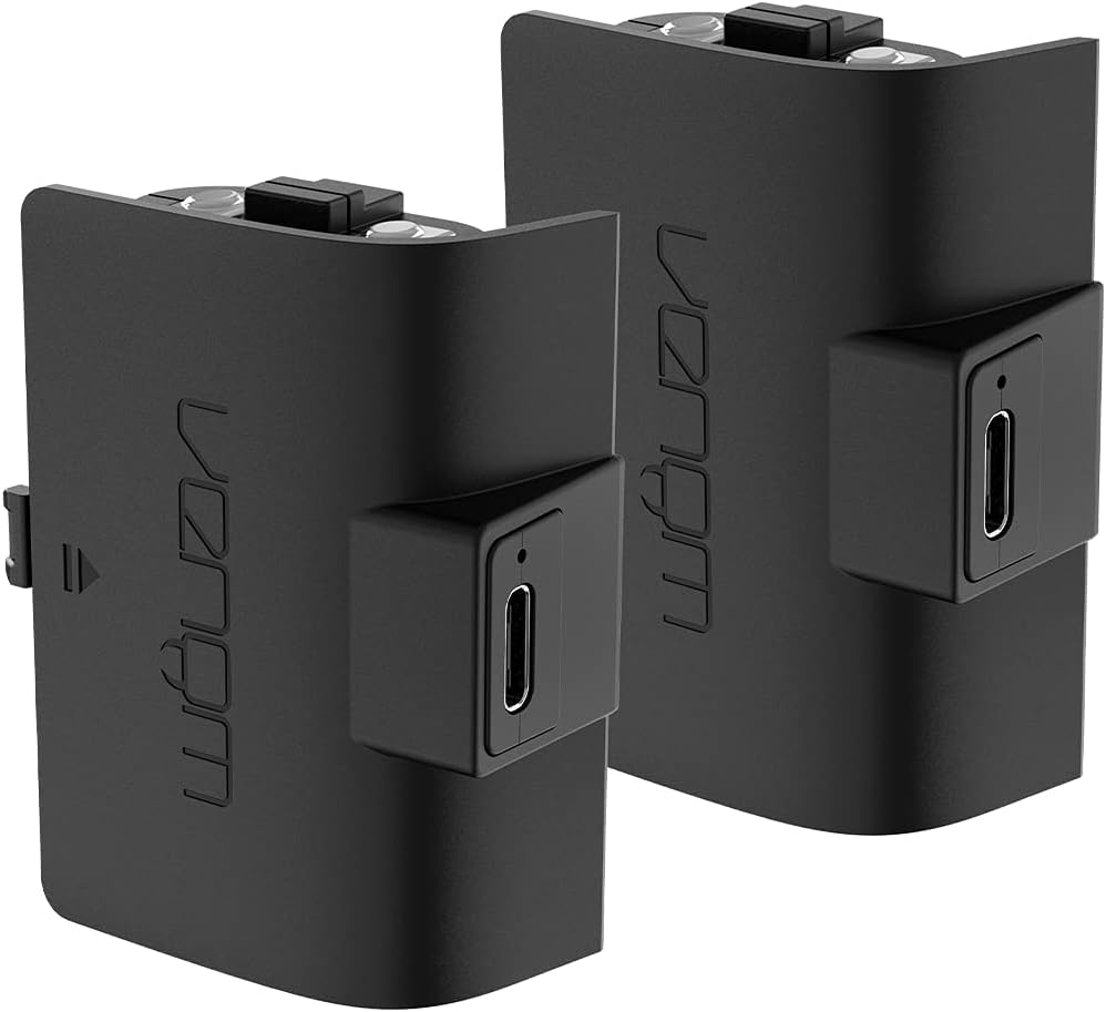 Venom Xbox Controller Rechargeable Battery Twin Pack - Black (Xbox Series X & S/Xbox One)