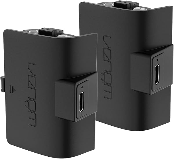 Venom Xbox Controller Rechargeable Battery Twin Pack - Black (Xbox Series X & S/Xbox One) - 1